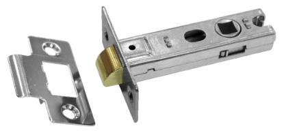 Picture of TUBULAR LATCH - 100,000 CYCLE TESTED BOLT THROUGH | 76MM | CHROME PLATED | SICHERN BOX