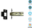 Picture of TUBULAR LATCH CE / FD / CERTIFIRE / B/T PREMIUM | 63MM | MATT BLACK | PRINTED POLYBAG