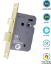 Picture of BATHROOM LOCK CE / EN12209 / CERTIFIRE / FD  | 76MM | ELECTRO BRASS | HANG UP BOX