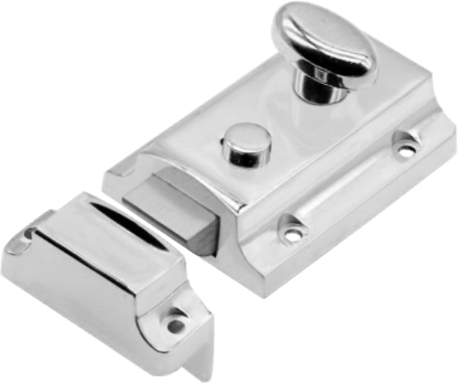 Picture of TRADITIONAL NIGHT LATCH  | 60MM | CHROME PLATED / CP | HANG UP BOX