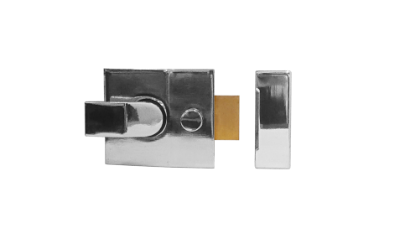 Picture of NIGHTLATCH (NARROW) - SLANTED CASE * | 40MM | CHROME PLATED / CP | CLAMSHELL