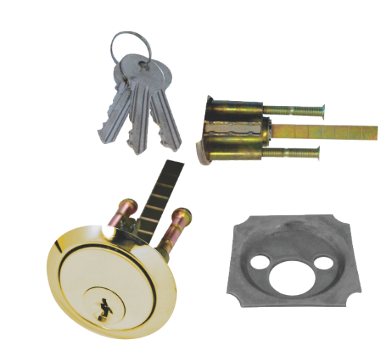 Picture of PREMIUM RIM CYLINDER - 3 KEYS* | OTHER | POLISHED BRASS | CLAMSHELL