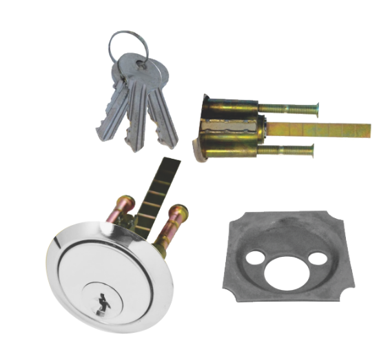 Picture of PREMIUM RIM CYLINDER - 3KEYS* | OTHER | CHROME PLATED | CLAMSHELL