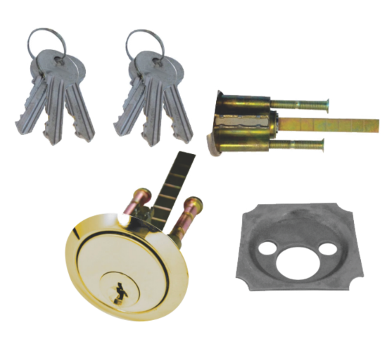 Picture of PREMIUM RIM CYLINDER - 6KEYS* | OTHER | POLISHED BRASS | CLAMSHELL