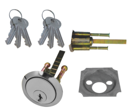 Picture of PREMIUM RIM CYLINDER - 6KEYS* | OTHER | SATIN CHROME | CLAMSHELL