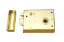 Picture of RIM LATCH WITH LOCKING SNIB | 100 X 76MM | ELECTRO BRASS | HANG UP BOX