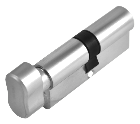 Picture of EURO PROFILE CYLINDER & TURN - TO PASS | 35/35 | SATIN CHROME | HANG UP BOX