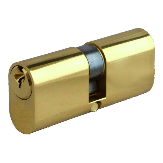 Picture of OVAL PROFILE CYLINDER - DOUBLE  | 35/35 | BRASS | HANG UP BOX