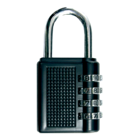 Picture of 3-DIGIT COMBINATION PADLOCK T/CIRCLE   | 38MM | BLACK | PREPACK