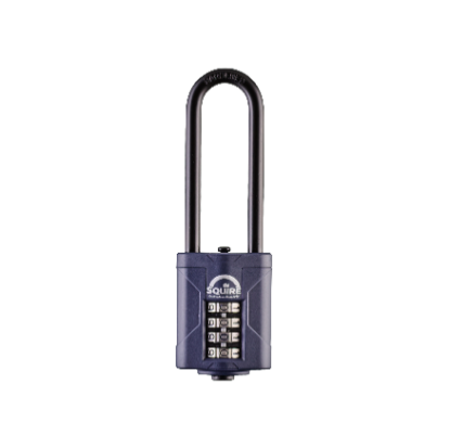 Picture of SQUIRE PADLOCK COMBI EXTRA LONG SHACKLE CP40 2.5 | 40MM | BLACK | BLISTER