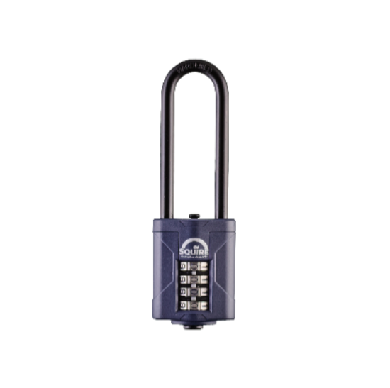 Picture of SQUIRE PADLOCK COMBI EXTRA LONG SHACKLE CP40 2.5 | 40MM | BLACK | BLISTER