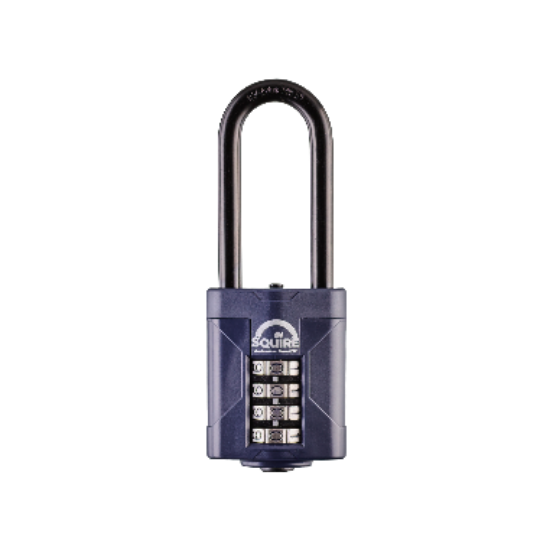 Picture of SQUIRE PADLOCK COMB EXTRA L/ SHACKLE CP50 2.5 | 50MM | BLACK | BLISTER