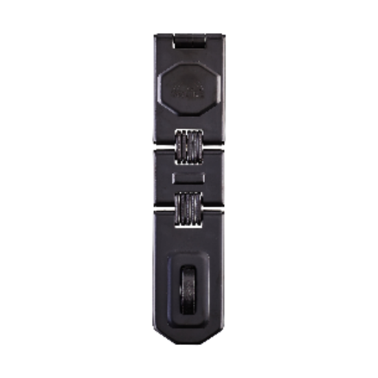 Picture of SQUIRE  DOUBLE HINGED HASP & STAPLE DHH1 | 200MM | BLACK | BLISTER