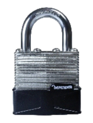 Picture of SQUIRE PADLOCK DEFENDER LAMINATED DFLAM40 | 40MM | SILVER | BLISTER