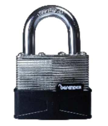 Picture of SQUIRE PADLOCK DEFENDER LAMINATED DFLAM50 | 50MM | SILVER | BLISTER