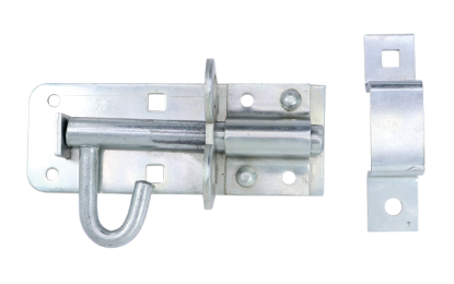 Picture of BRENTON PAD BOLT C/W ELONGATED KEEP (4ASA) | 100MM | BRIGHT ZINC PLATED | SICHERN BOX