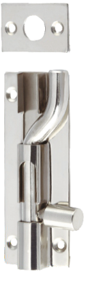 Picture of STAINLESS STEEL BARREL BOLT - NECKED | 76 X 25MM | POLISHED (CP) | PRINTED POLYBAG