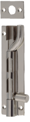 Picture of STAINLESS STEEL BARREL BOLT - NECKED | 100 X 25MM | SATIN (SCP) | PRINTED POLYBAG