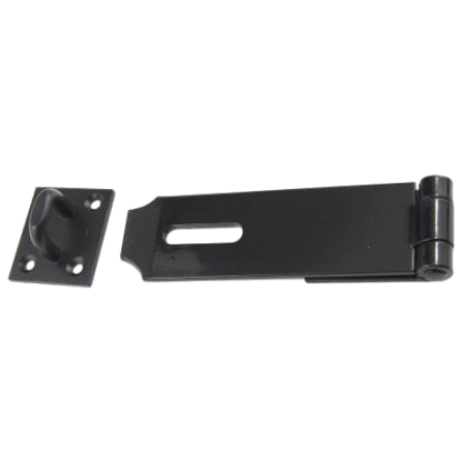 Picture of HASP & STAPLE HEAVY DUTY   | 150MM | BLACK DUROSIL | SICHERN BOX