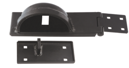 Picture of PADLOCK PROTECTION BAR L/H | 185MM | EPOXY BLACK | SICHERN BOX