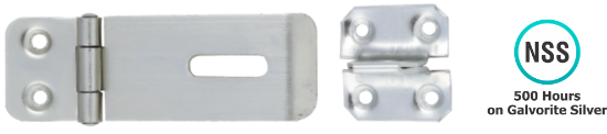 Picture of SAFETY HASP & STAPLE - PREPACK | 114MM | GALVORITE SILVER | PRINTED POLYBAG