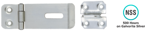 Picture of SAFETY HASP & STAPLE - PREPACK | 150MM | GALVORITE SILVER | PRINTED POLYBAG