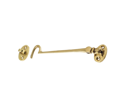 Picture of BRASS CABIN HOOK | 200MM | POLISHED & LACQUERED | PRINTED POLYBAG