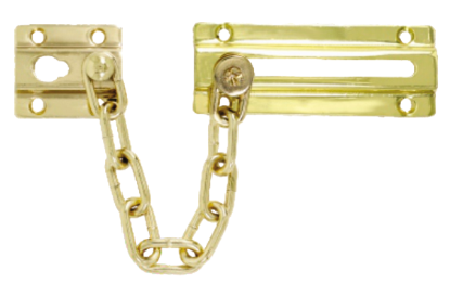 Picture of STEEL DOOR CHAIN | - | ELECTRO BRASS | PRINTED POLYBAG