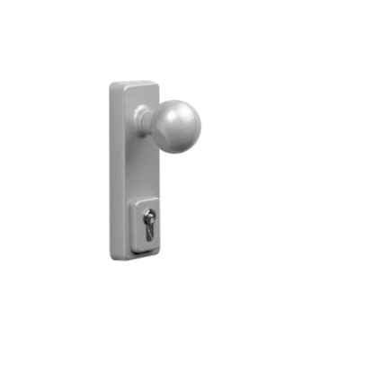 Picture of OUTSIDE LOCKING ATTACHMENT WITH KNOB | OTHER | EPOXY SILVER  | BOX