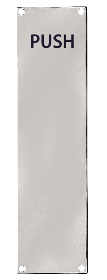Picture of STAINLESS STEEL FINGER PLATE - PUSH | 300 X 75MM | SATIN | BOX