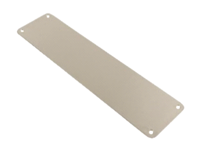 Picture of STAINLESS STEEL FINGER PLATE - PLAIN - RADIUS CORNERS | 350 X 75 X 1.5MM | SATIN | BOX