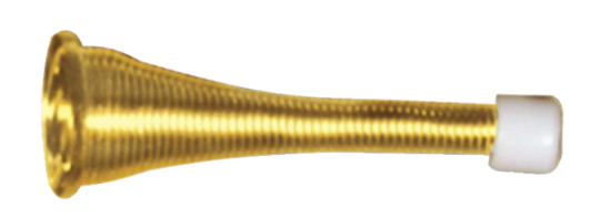Picture of SPRING DOOR STOP - PACK OF 2 | 76MM | ELECTRO BRASS | PRINTED POLYBAG