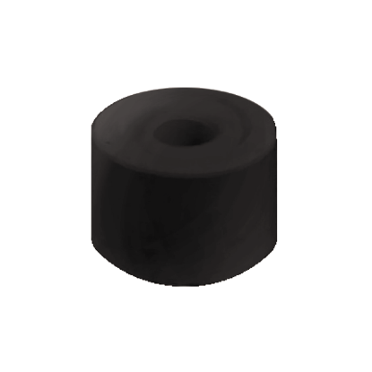 Picture of RUBBER DOOR STOP - PACK OF 2 | 35MM | BLACK | PRINTED POLYBAG