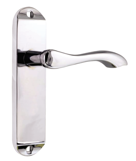 Picture of BERKELEY LONG LATCH FURNITURE ON PLATE TO EN1906 (PART 3) | OTHER | CHROME PLATED | WHITE BOX