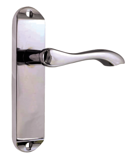 Picture of BERKELEY LONG LATCH FURNITURE ON PLATE TO EN1906 (PART 3) | OTHER |  SATIN NICKEL PLATED | WHITE BOX