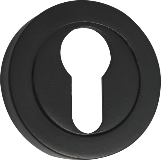 Picture of EURO PROFILE ESCUTCHEON - PACK OF 2 | 52MM | MATT BLACK | HANG UP BOX