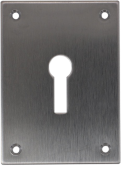 Picture of REPAIR ESCUTCHEON SCREWFIX - KEYLOCK | 47.5 X 65.5 X 1.5 | SATIN STAINLESS | PRINTED POLYBAG