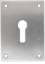 Picture of REPAIR ESCUTCHEON SCREWFIX - KEYLOCK | 47.5 X 65.5 X 1.5 | POLISHED STAINLESS | PRINTED POLYBAG