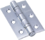 Picture of MILD STEEL 2 BALL BEARING HINGE - CE7 - PAIR | 76 X 51MM | SATIN CHROME | HANG UP BOX