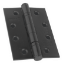 Picture of MILD STEEL 2 BALL BEARING HINGE - CE11 - PAIR | 100 X 76MM | MATT BLACK | HANG UP BOX