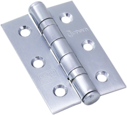 Picture of STAINLESS STEEL BALL BEARING HINGE - PAIR - CE7 | 76 X 51MM | SATIN | SICHERN BOX