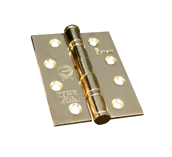 Picture of STAINLESS STEEL BALL BEARING HINGE - 1 1/2 PAIR - CE13 | 100 X 76 X 3MM | ELECTRO BRASS | HANG UP BOX