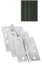 Picture of STAINLESS STEEL BALL BEARING HINGE - 1 1/2 PAIR C/W INTUMESCENT CE13 | 100 X 76 X 3MM | POLISHED | HANG UP BOX