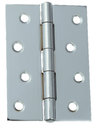 Picture of LIGHT BUTT HINGE - PAIR  | 40MM | BRIGHT ZINC PLATED | PRINTED POLYBAG