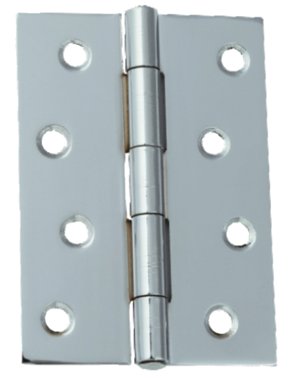 Picture of LIGHT BUTT HINGE - PAIR  | 40MM | BRIGHT ZINC PLATED | PRINTED POLYBAG