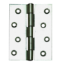 Picture of LIGHT BUTT HINGE - PAIR | 100MM | CHROME PLATED | PRINTED POLYBAG