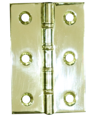 Picture of DSSW HINGE - PAIR  | 75X50X2MM | ELECTRO BRASS | SICHERN BOX