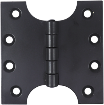 Picture of STEEL PARLIAMENT HINGE - PAIR  | 100MM | MATT BLACK | HANG UP BOX