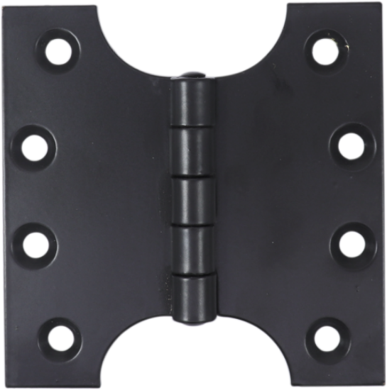 Picture of STEEL PARLIAMENT HINGE - PAIR  | 100MM | MATT BLACK | HANG UP BOX