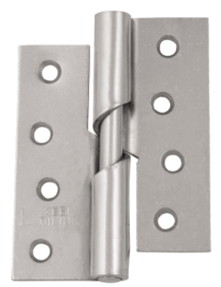 Picture of RISING BUTT HINGE L/H - PAIR | 76MM | BRIGHT ZINC PLATED | PRINTED POLYBAG